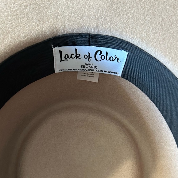 Lack of Color Zulu Fedora Hat Beige - Picture 2 of 5